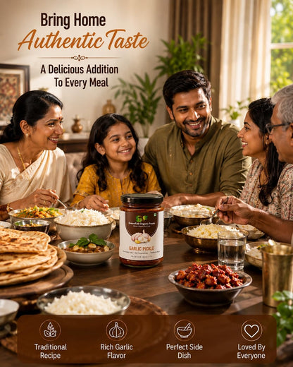 Garlic Pickle 200 gm - Traditional Homemade Immunity Booster