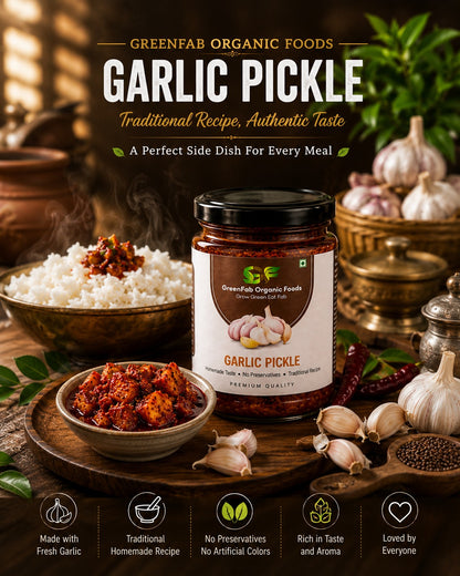 Garlic Pickle 200 gm - Traditional Homemade Immunity Booster