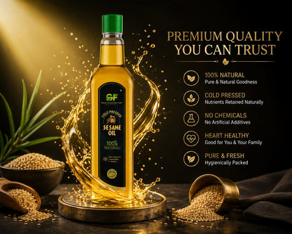 Cold Pressed Sesame Oil - 100% Pure Gingelly Oil