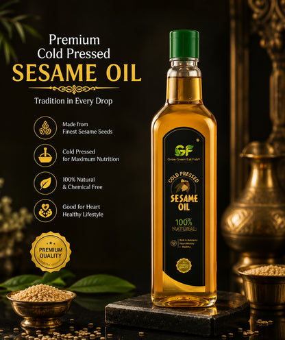 Cold Pressed Sesame Oil - 100% Pure Gingelly Oil