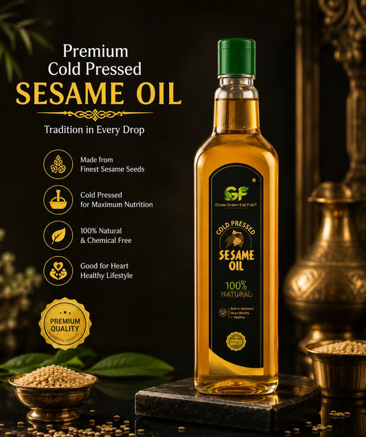 Cold Pressed Sesame Oil - 100% Pure Gingelly Oil