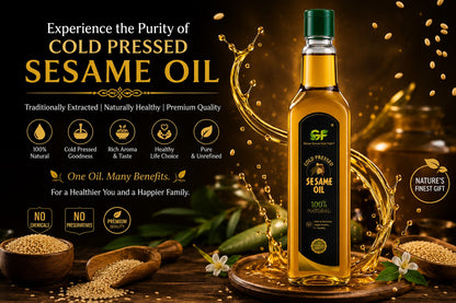 Cold Pressed Sesame Oil - 100% Pure Gingelly Oil