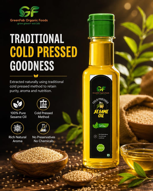 Cold Pressed Sesame Oil - 100% Pure Gingelly Oil
