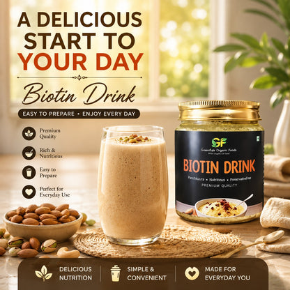 Biotin Drink for Hair Growth & Skin - 100% Natural