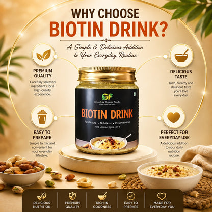 Biotin Drink for Hair Growth & Skin - 100% Natural