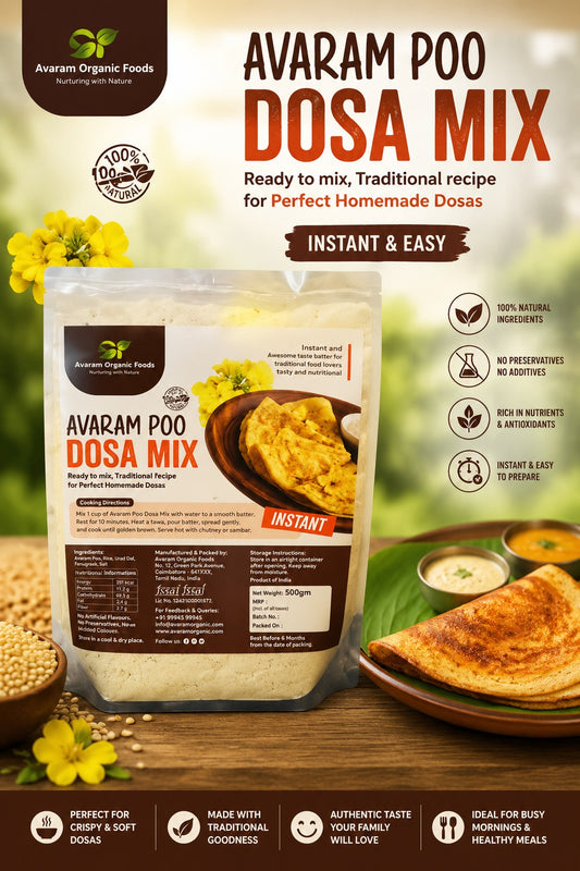 Avarampoo Dosa Mix - Diabetic-Friendly Instant Breakfast